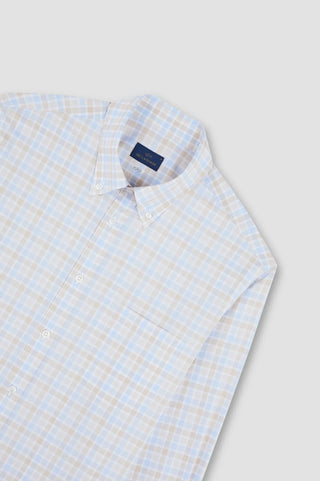 Paul & Shark - Chemise manches longues à carreaux de coton