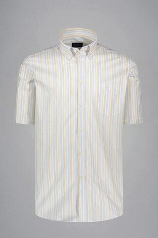 Paul & Shark - Chemise manches courtes rayée de coton