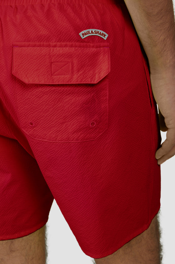 Paul & Shark - Maillot de bain seersucker avec badge