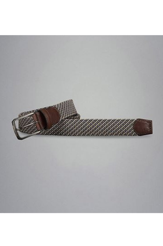 Paul & Shark - Ceinture tressée extensible avec garniture en cuir