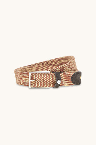 Paul & Shark - Ceinture avec détails de suède tressée élastique
