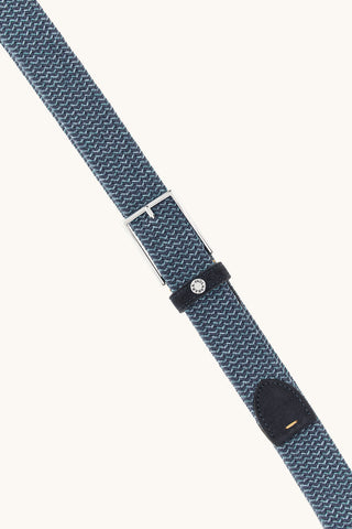Paul & Shark - Ceinture avec détails de suède tressée élastique