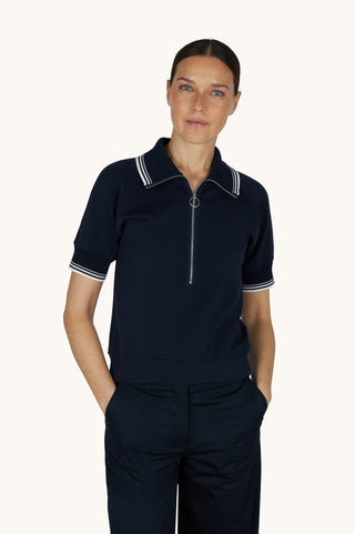 Paul & Shark Ladies - Polo manches courtes à zip de coton XSoft