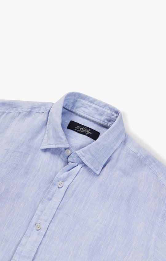 34 Heritage - Linen Chambray Shirt Hawaiian Ocean - LE CAPITAINE D'A BORD