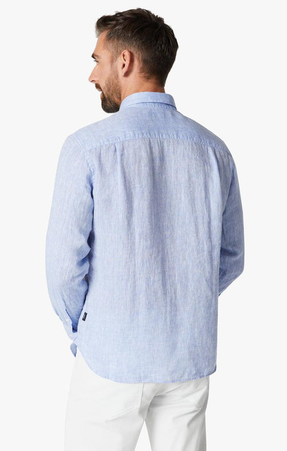 34 Heritage - Linen Chambray Shirt Hawaiian Ocean - LE CAPITAINE D'A BORD