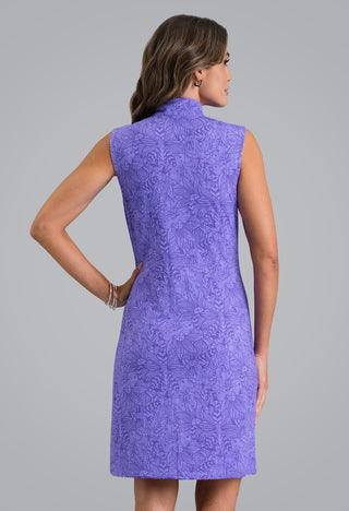 Ibkül - Annie Sleeveless Mock Neck Dress - 58385