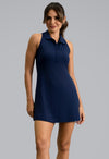 Ibkül - Solid Polo Tennis Dress - 62000