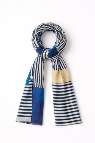 Armor-Lux - Foulard à rayures de coton