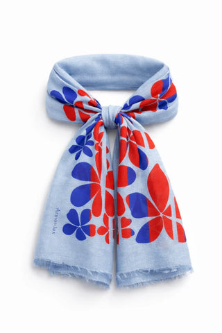 Armor-Lux - Foulard motifs fleurs de coton