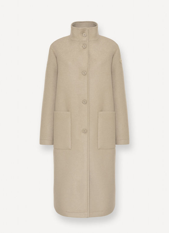 Colmar - Knit Tasteful - Manteau long en drap de laine pour femme