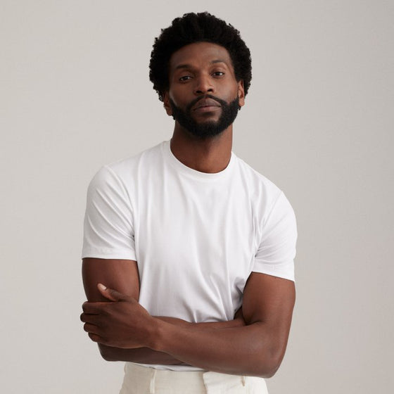 Emanuel Berg - T-Shirt manches courtes de coton 4Flex - Blanc