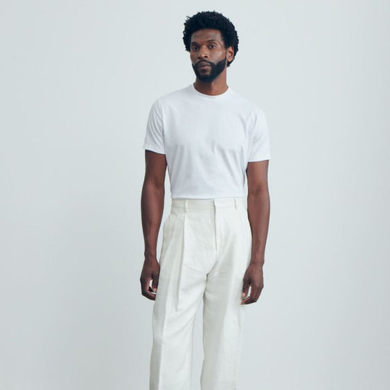 Emanuel Berg - T-Shirt manches courtes de coton 4Flex - Blanc