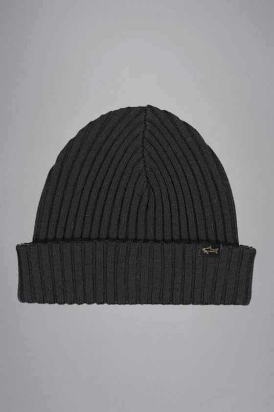 Paul & Shark - Tuque de tricot laine avec badge requin
