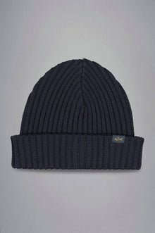  Paul & Shark - Tuque de tricot laine avec badge requin