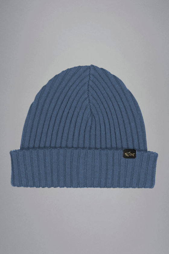 Paul & Shark - Tuque de tricot laine avec badge requin