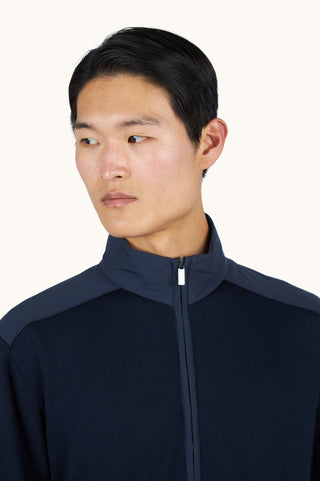 Paul & Shark - Cardigan de laine Soft Cool Touch avec détails en Typhoon® Re-4x4 Stretch