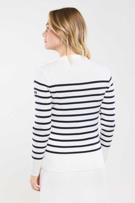 Armor-Lux - Briac - Pull breton de laine à rayures