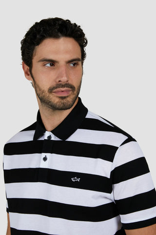 Paul & Shark - Polo manches courtes rayé de coton piqué