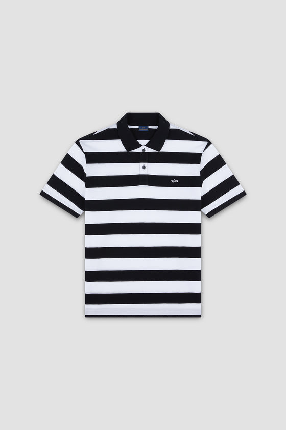 Paul & Shark - Polo manches courtes rayé de coton piqué