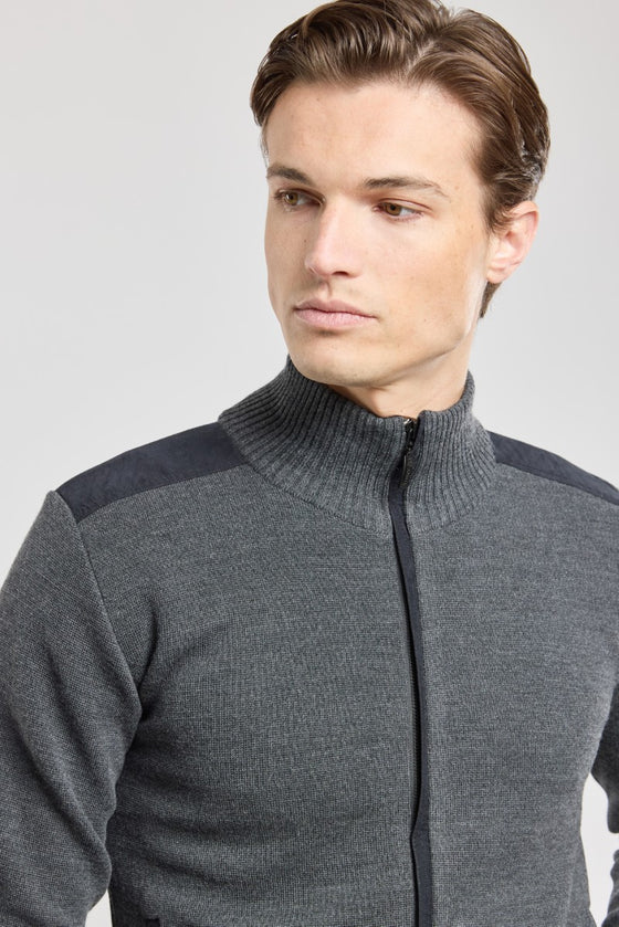 Armor-Lux - Carnac - Cardigan de laine pour homme