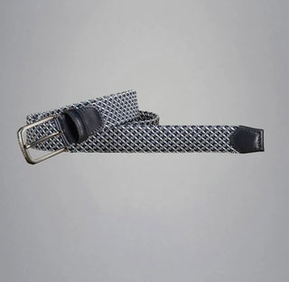 Paul & Shark - Ceinture tressée extensible avec garniture en cuir