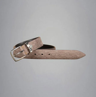 Paul & Shark - Ceinture de cuir imprimé requins