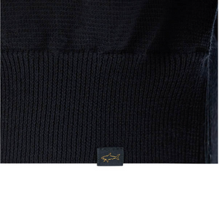 Paul & Shark - Chandail col rond de laine Summer Wool avec appliqués Loro Piana