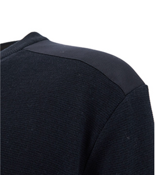 Paul & Shark - Chandail col rond de laine Summer Wool avec appliqués Loro Piana