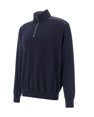 Paul & Shark - Chandail col zip de laine Typhoon Platinum