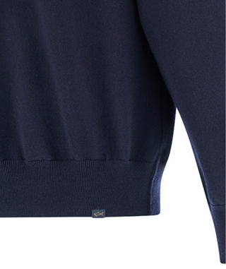 Paul & Shark - Chandail col zip de laine Typhoon Platinum
