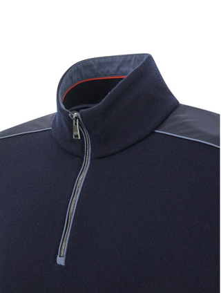 Paul & Shark - Chandail col zip de laine Typhoon Platinum