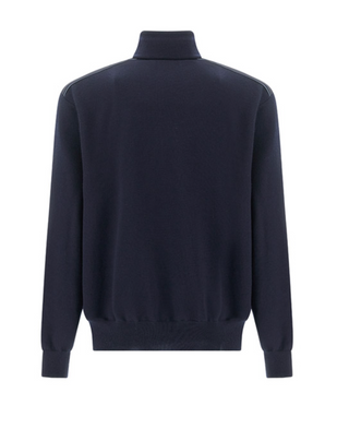 Paul & Shark - Chandail col zip de laine Typhoon Platinum