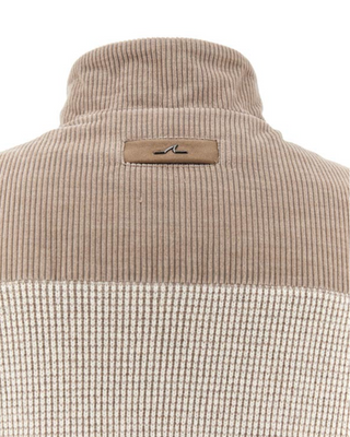 Paul & Shark - Cardigan de laine hybride avec devant de velours cordé