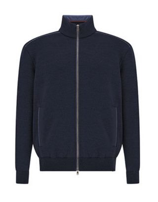 Paul & Shark - Cardigan de laine Typhoon Platinum