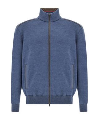 Paul & Shark - Cardigan de laine Typhoon Platinum