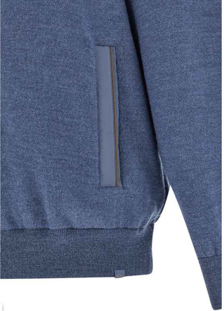 Paul & Shark - Cardigan de laine Typhoon Platinum