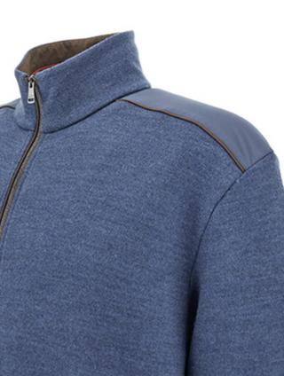 Paul & Shark - Cardigan de laine Typhoon Platinum