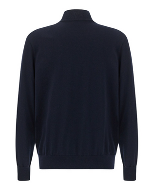 Paul & Shark - Cardigan de laine avec détails Alcantara®