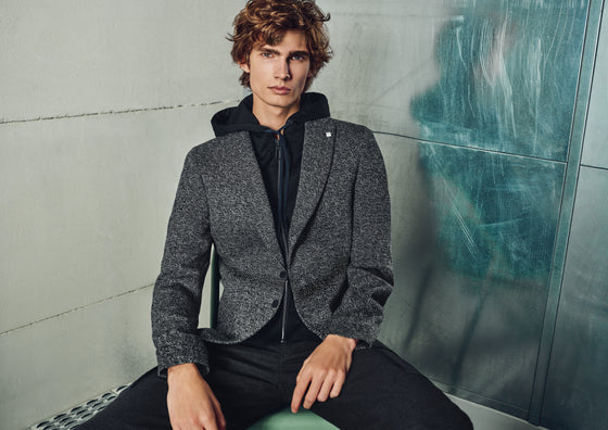 Digel - Neb - Veston Move Slim Fit avec Capuchon et rabat