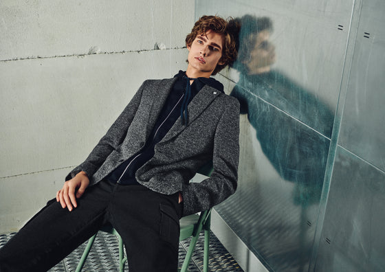 Digel - Neb - Veston Move Slim Fit avec Capuchon et rabat