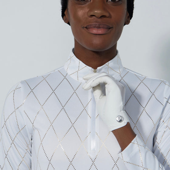 Daily Sports - Tempo Half Neck Argyle Print Long Sleeve Shirt