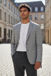 Digel - Edward - Veston à carreaux Micro Jacket Stretch - Modern fit