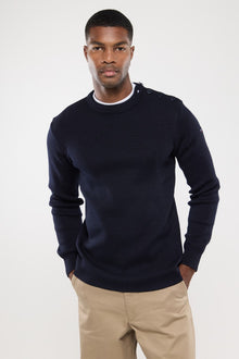  Armor-Lux - Fouesnant - Pull de laine marin uni