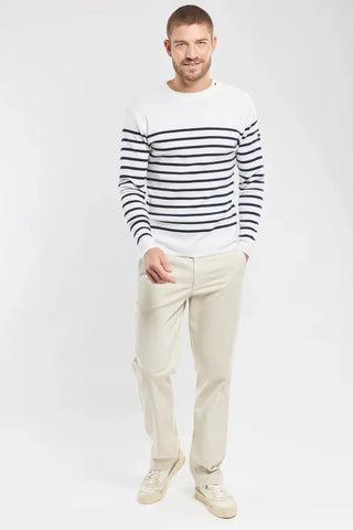 Armor-Lux - Goulenez - Pull rayé de laine merinos