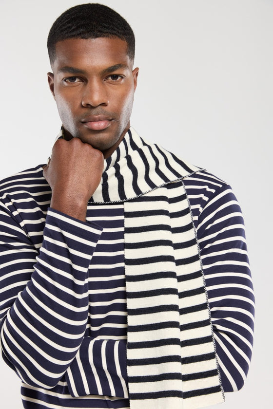 Armor-Lux - Guidel - Écharpe bretonne de laine rayée