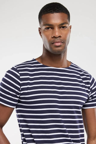 Armor-Lux - Hoëdic - Marinière coton léger manches courtes pour homme