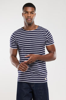  Armor-Lux - Hoëdic - Marinière coton léger manches courtes pour homme