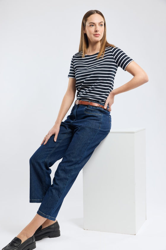 Armor-Lux - Hoëdic - Marinière coton léger manches courtes pour femme