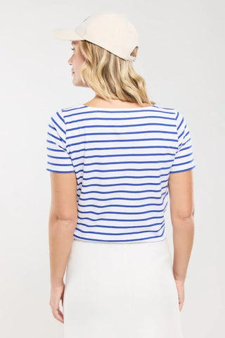 Armor-Lux - Hoëdic - Marinière coton léger manches courtes pour femme