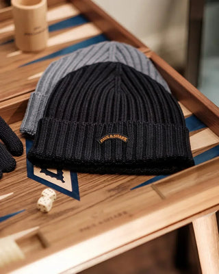 Paul & Shark - Tuque de tricot laine avec écusson